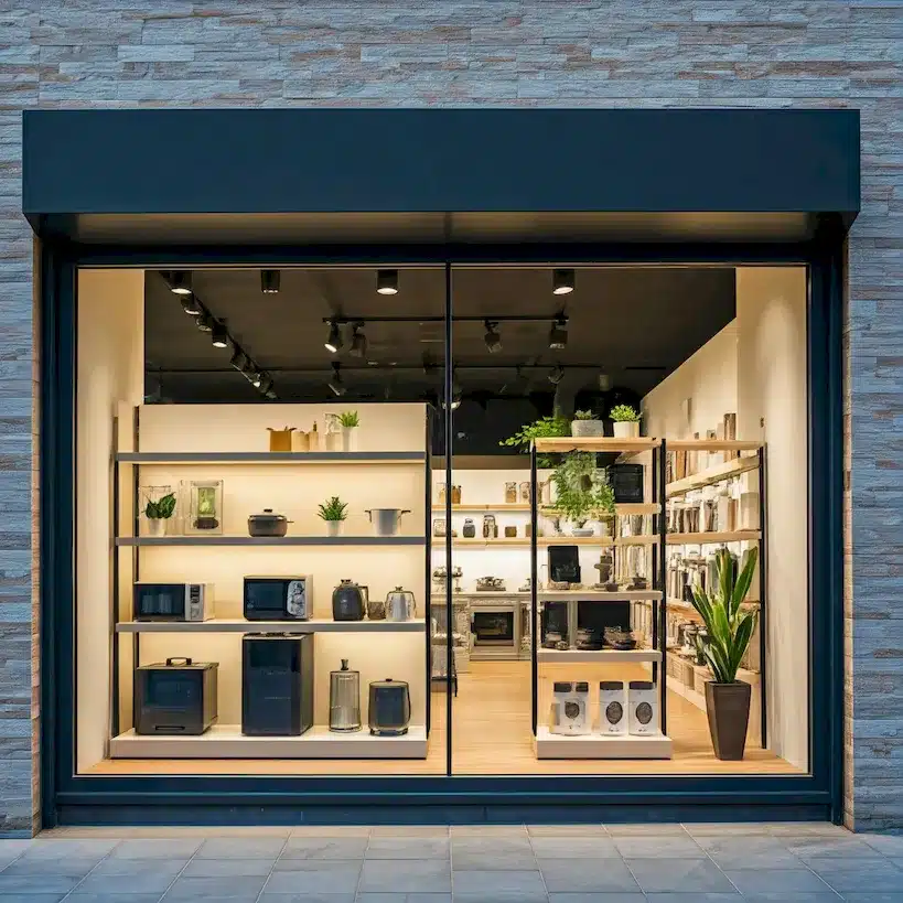 melhores exemplos vitrines inteligentes ia