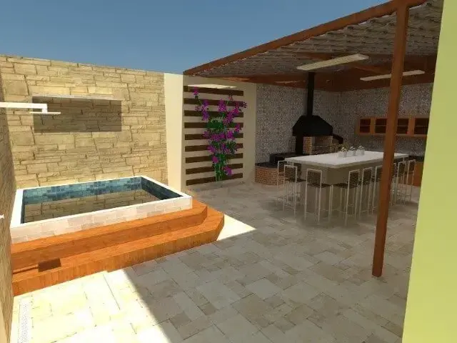 ideias criativas piscina pequena quintal