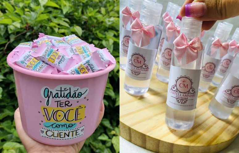 mimos baratos para clientes de salão de beleza