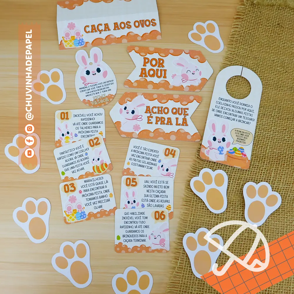 Como Fazer Pegadas de Coelho para Caça aos Ovos Caseira