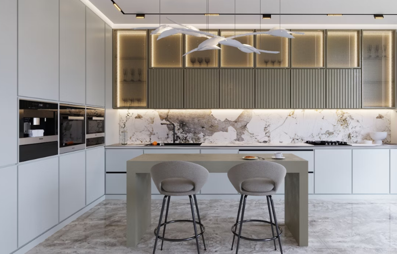 bancada de porcelanato antiderrapante para cozinha