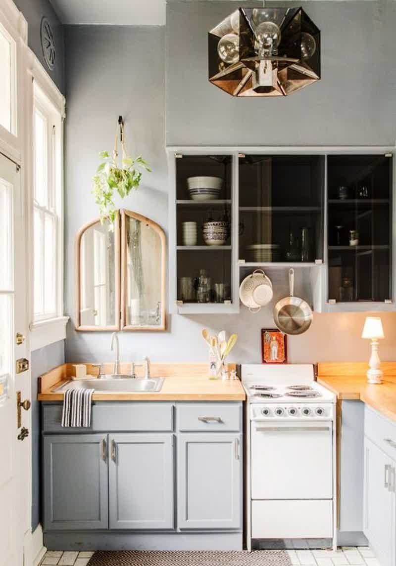 ideias de cozinha com pia de canto