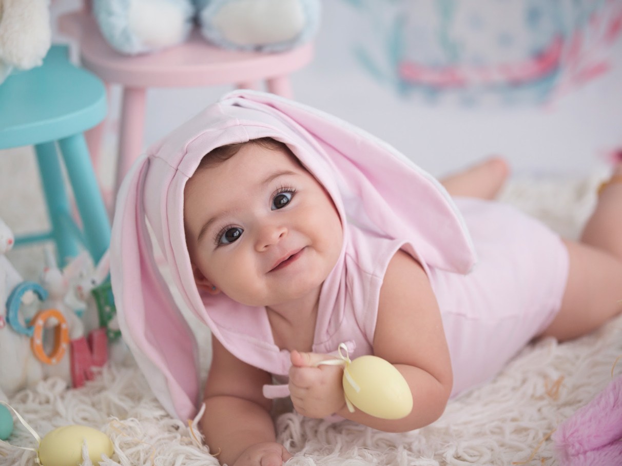 Melhores Acessórios para Ensaio de Páscoa do Bebê