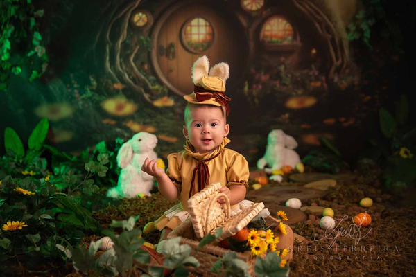 ideias de fotos de bebês para páscoa