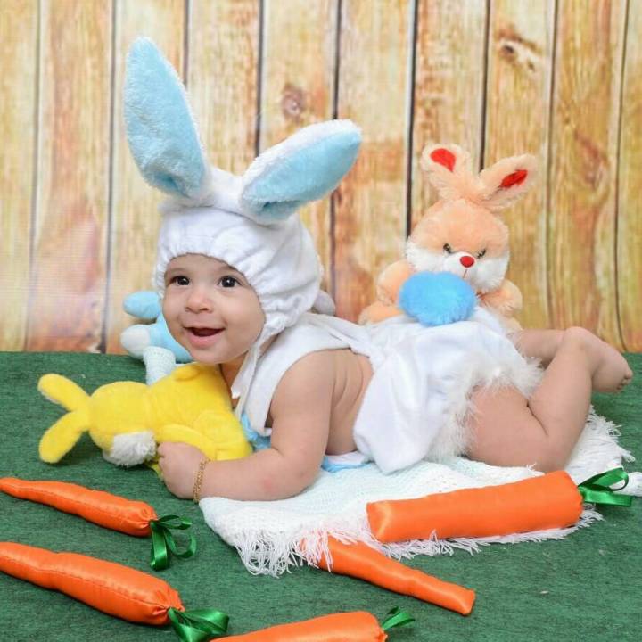 Melhores Acessórios para Ensaio de Páscoa do Bebê