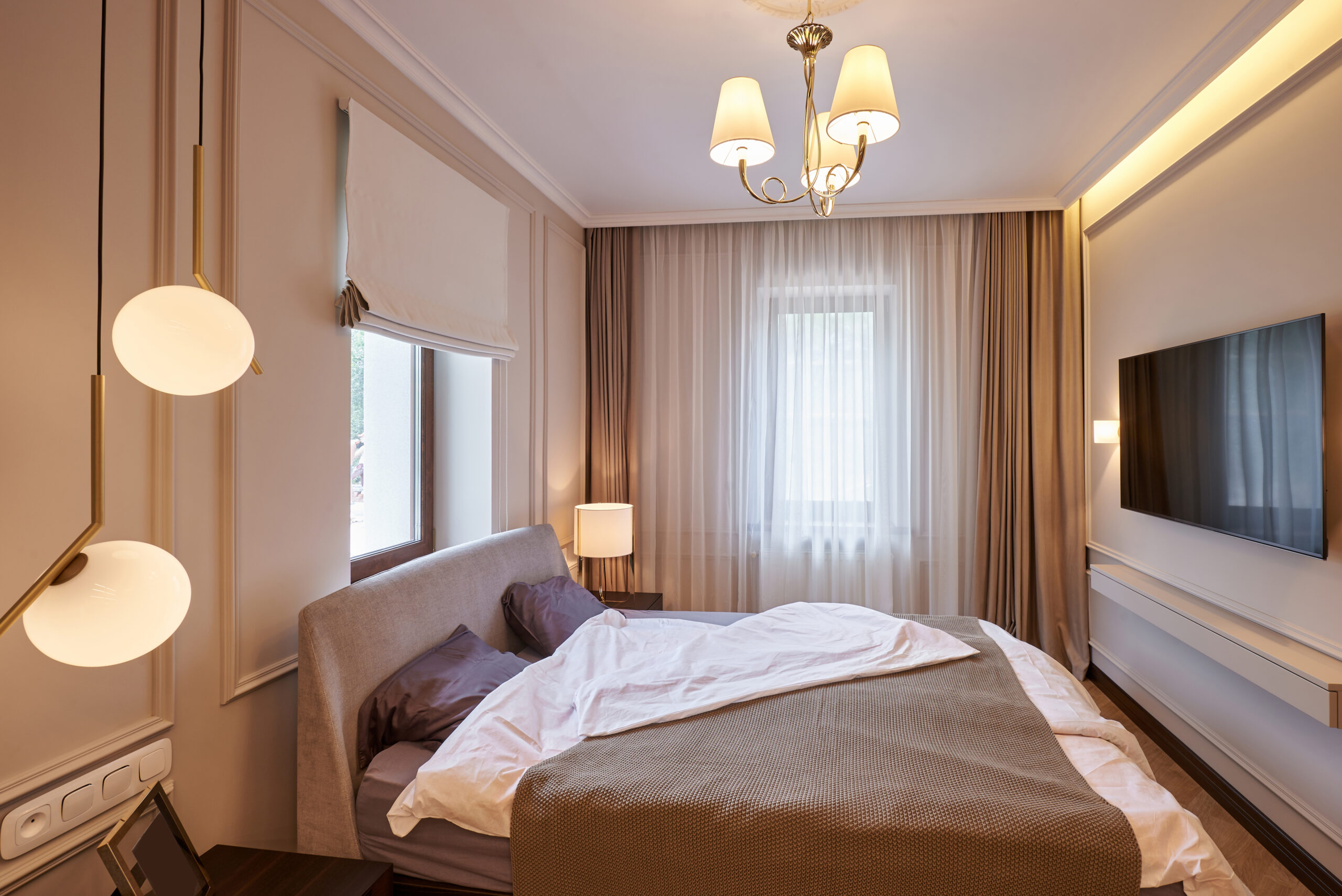 ideias de iluminação para quarto relaxante