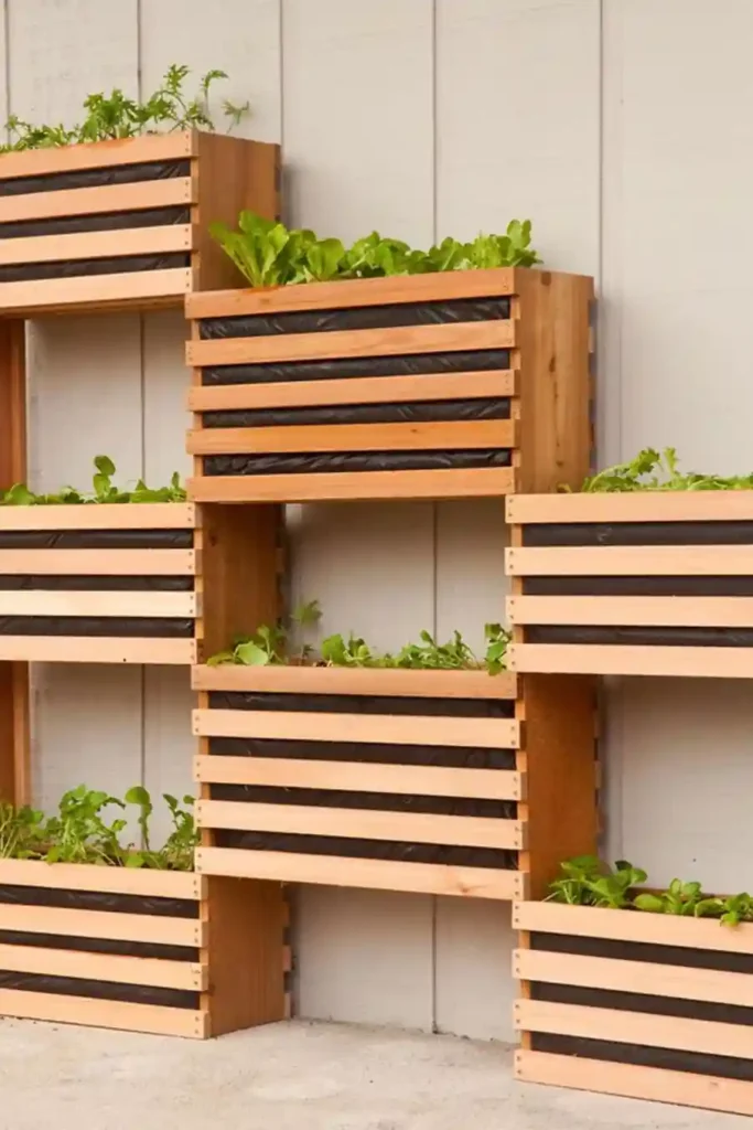 ideias criativas jardim vertical pallet
