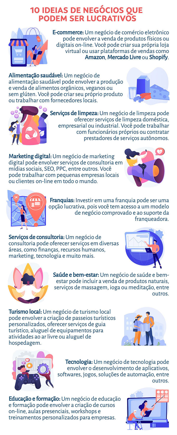 ideias de negócios lucrativos com baixo investimento inicial