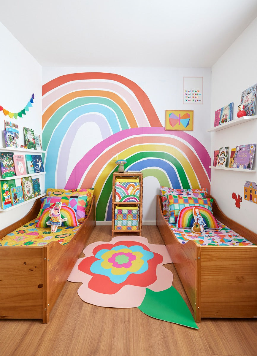 quarto de bebê arco-íris vs quarto de bebê nuvem