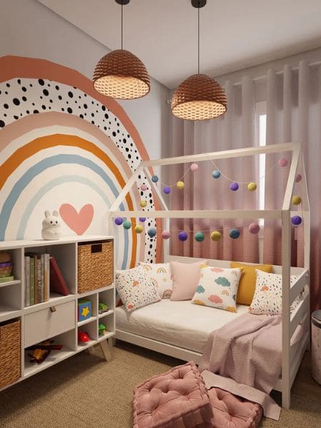 quanto custa decorar um quarto de bebê tema arco-íris