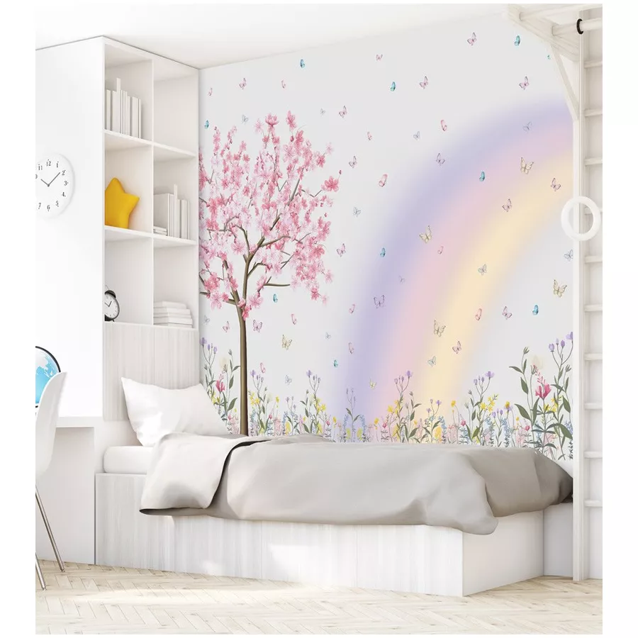 quarto de bebê arco-íris vs quarto de bebê nuvem