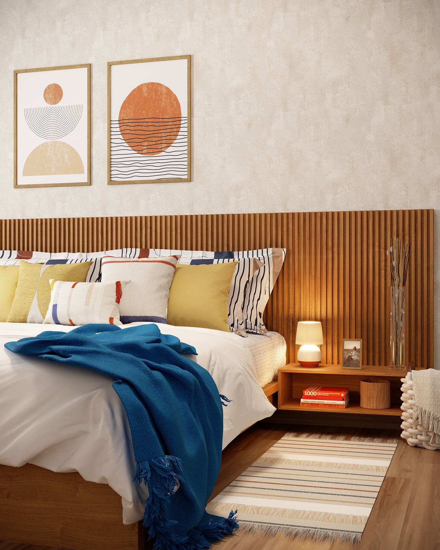 papel de parede floral com fundo preto para quarto de casal