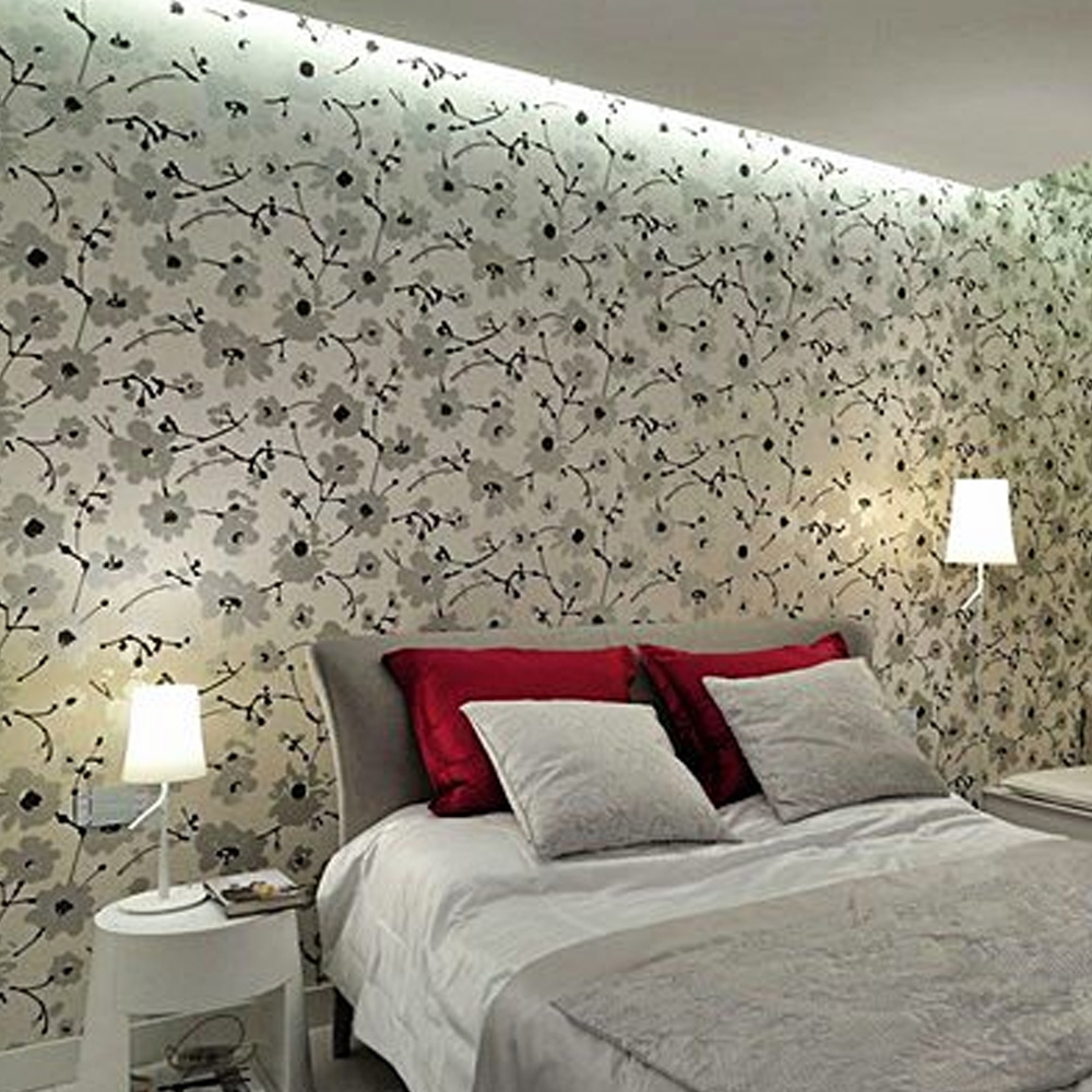 quanto custa aplicar papel de parede floral em quarto de casal