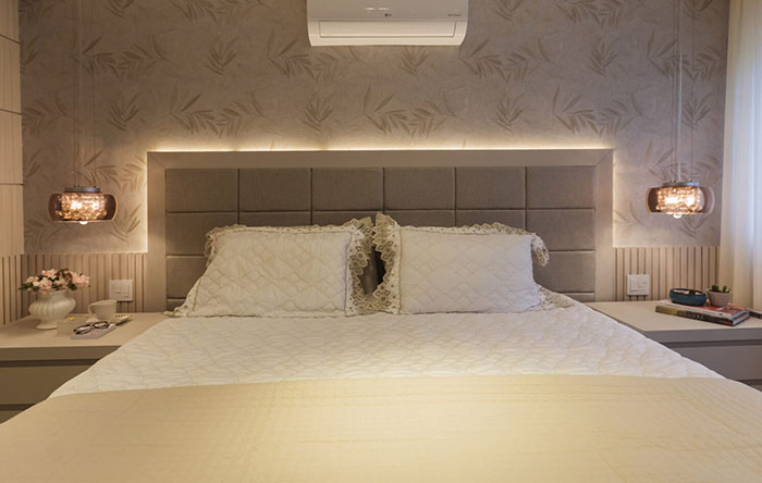 ideias de quarto de casal romântico simples