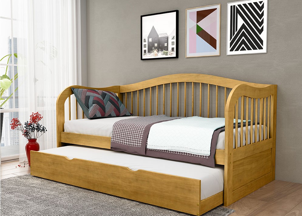 ideias de quarto de solteiro com bicama