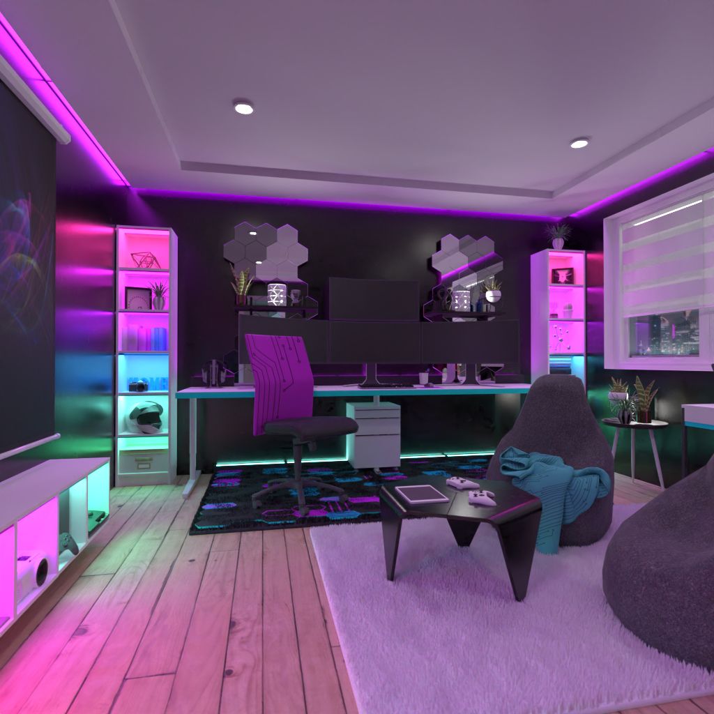 erros comuns ao decorar quarto gamer com led