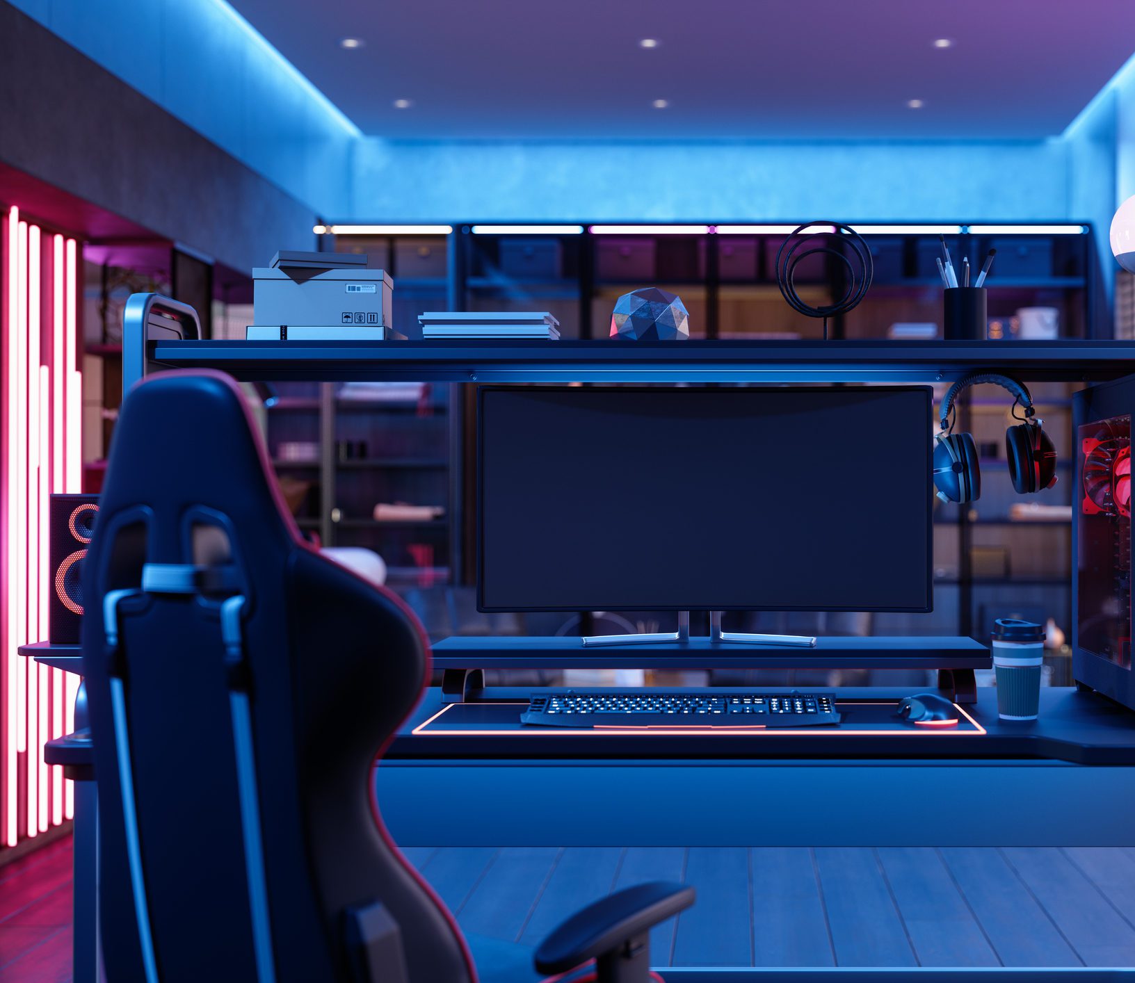 erros comuns ao decorar quarto gamer com led