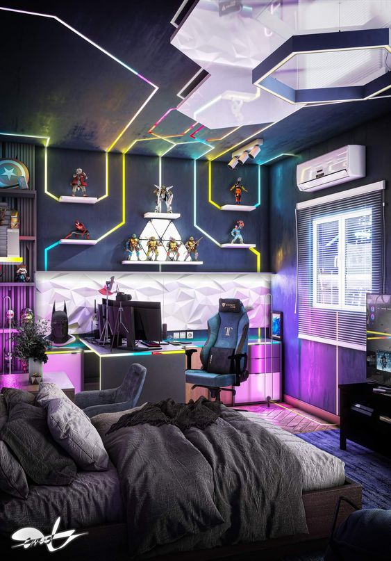 quanto custa montar um quarto gamer com led