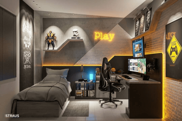 quanto custa montar um quarto gamer com led