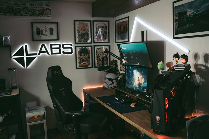 erros comuns ao decorar quarto gamer com led
