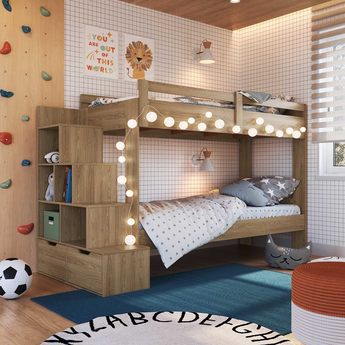 ideias criativas de beliche para quarto infantil