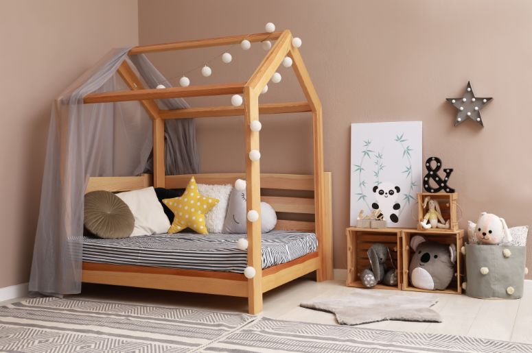 quarto infantil montessoriano pequeno e barato