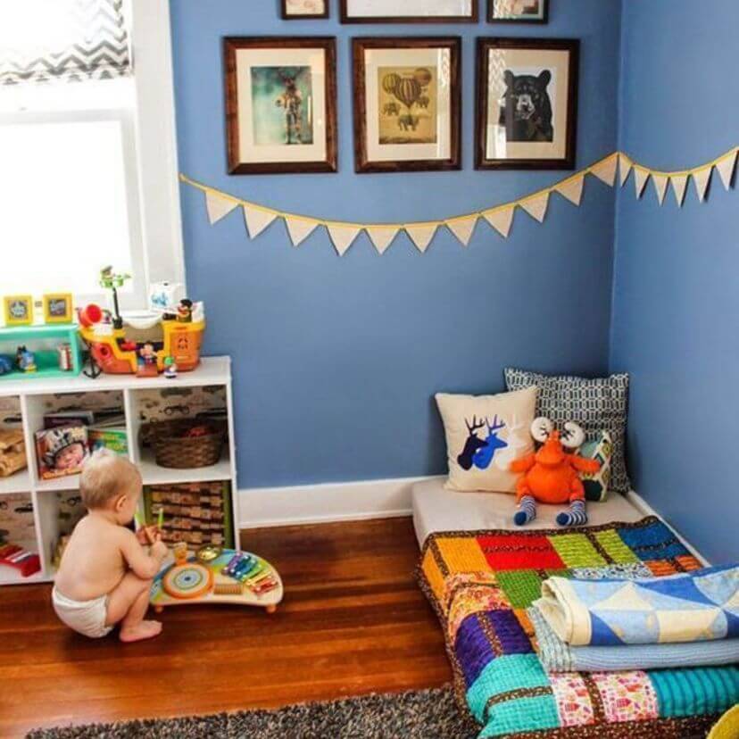 decoração montessoriana para bebês com baixo orçamento