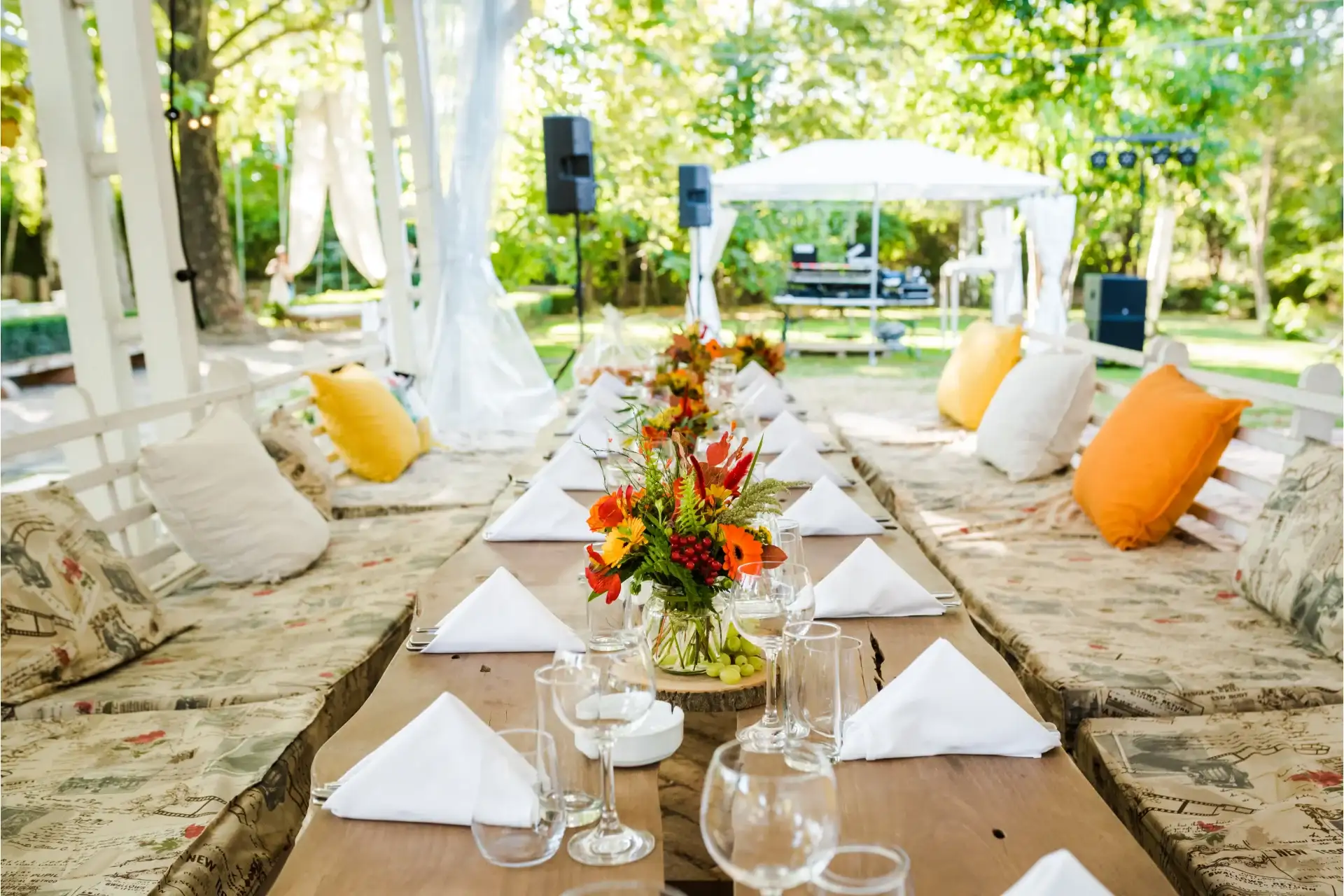 ideias criativas aluguel mesas cadeiras