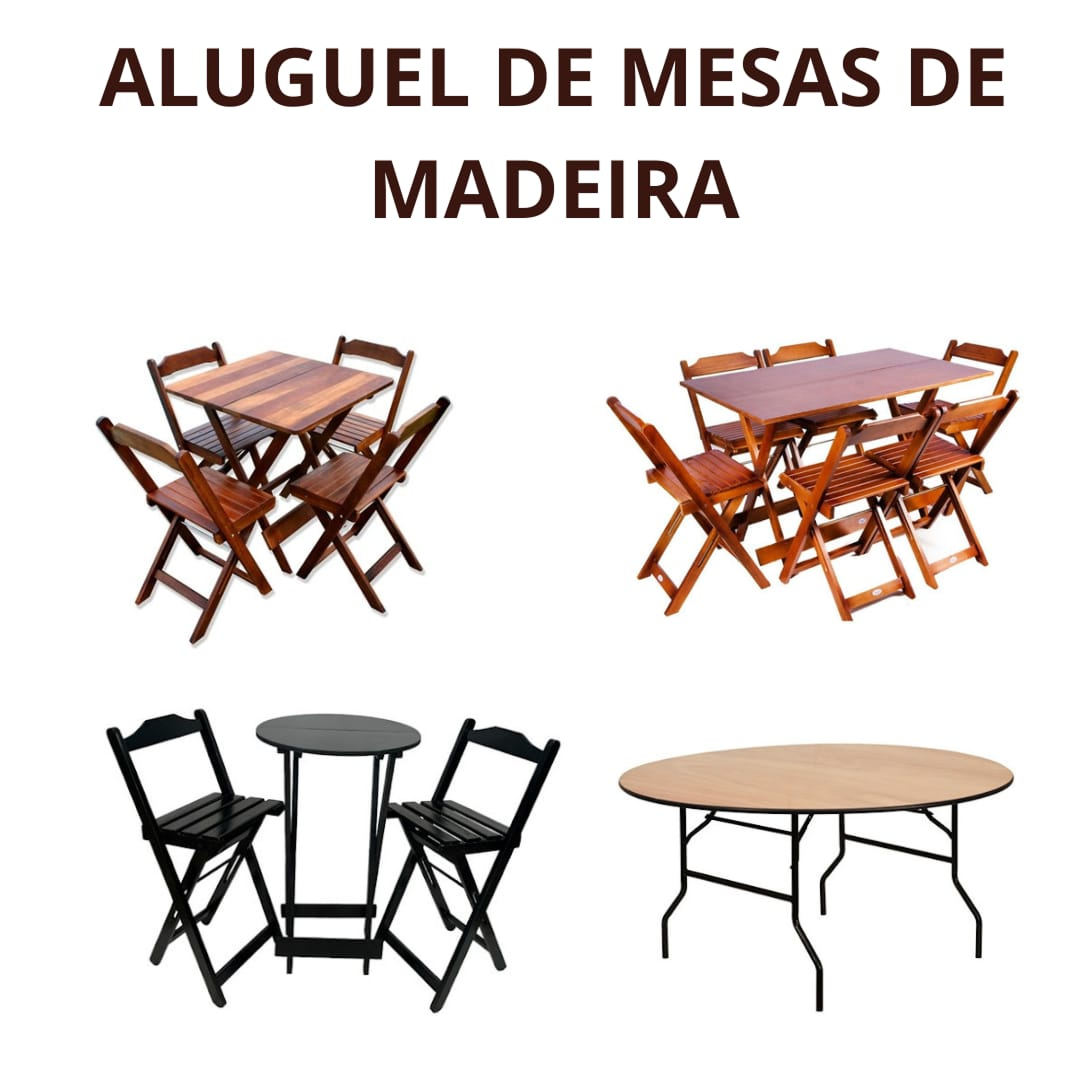 ideias criativas aluguel mesas cadeiras
