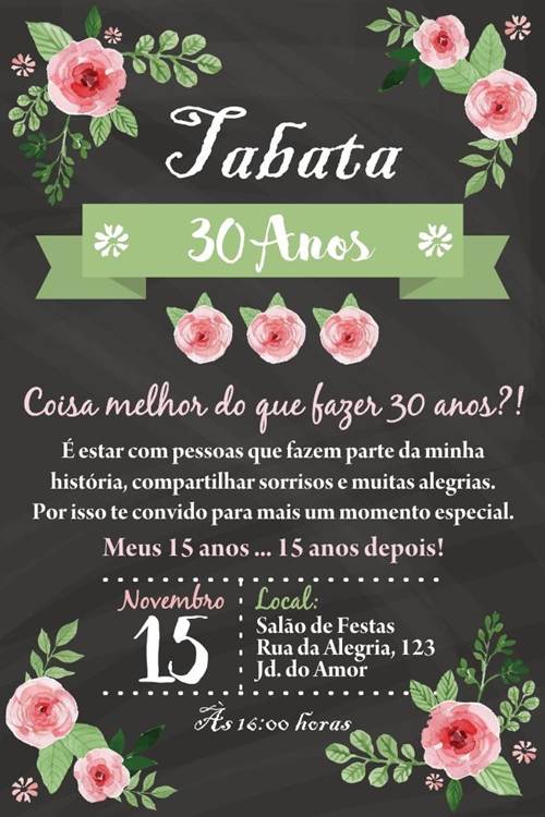 convite 40 anos