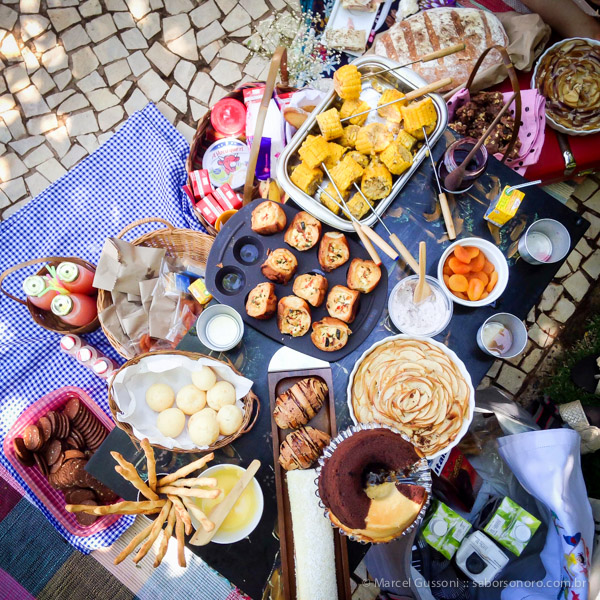 piquenique saudável vs. piquenique tradicional