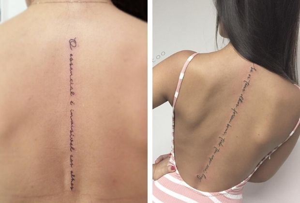 tatuagem costas minimalista