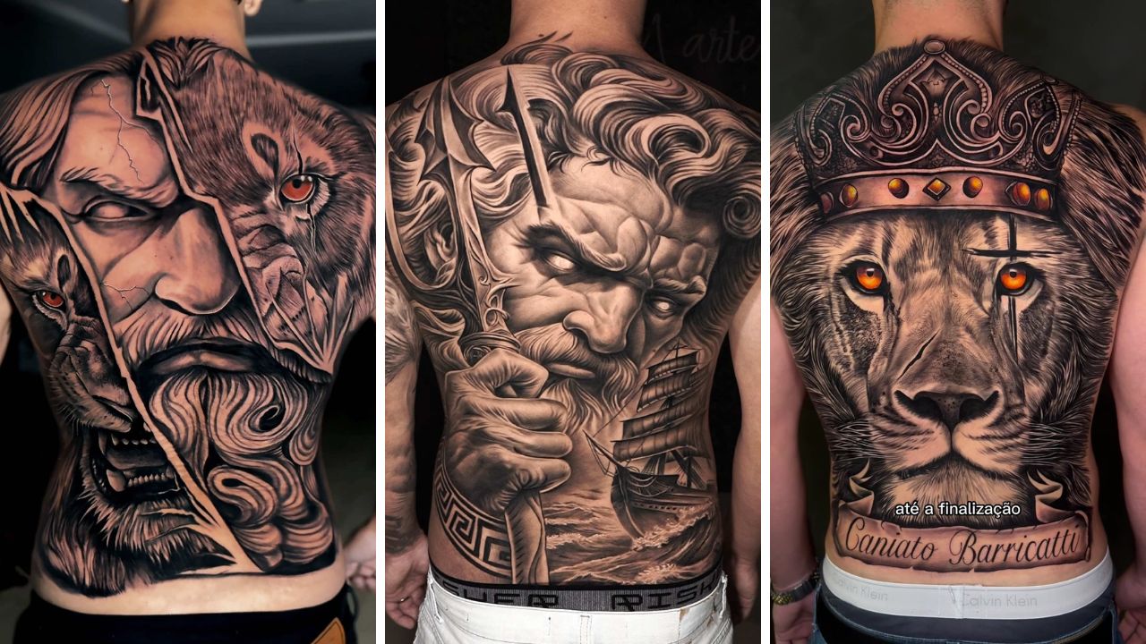 tatuagem costas aquarela