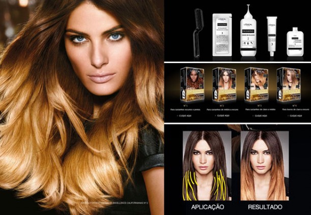 Diferenças entre mechas californianas e ombré hair