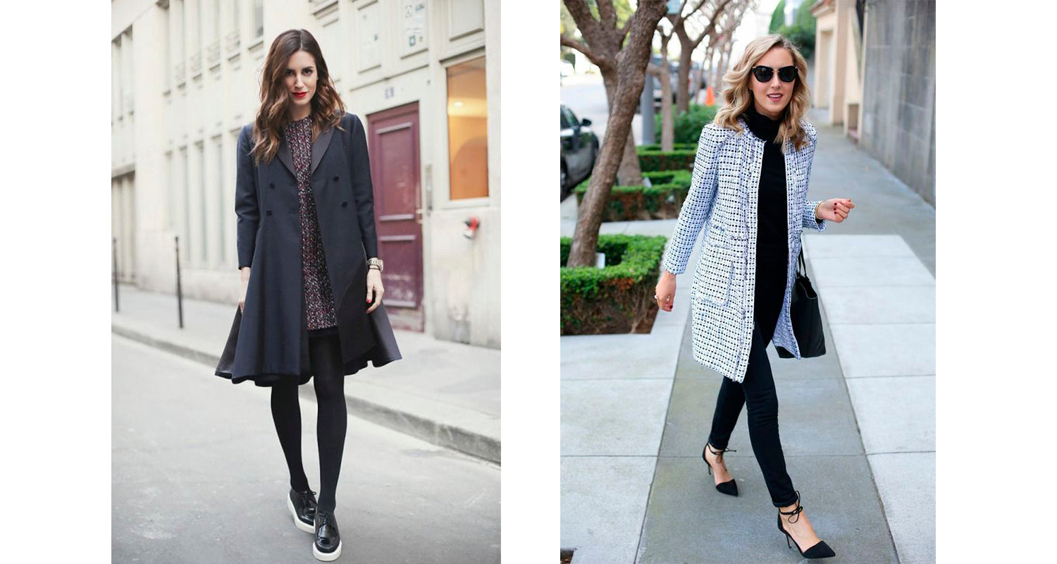 Jaqueta tweed oversized