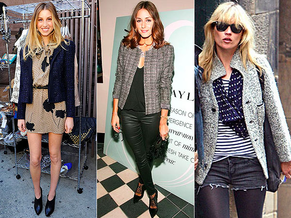 Jaqueta tweed texturizada