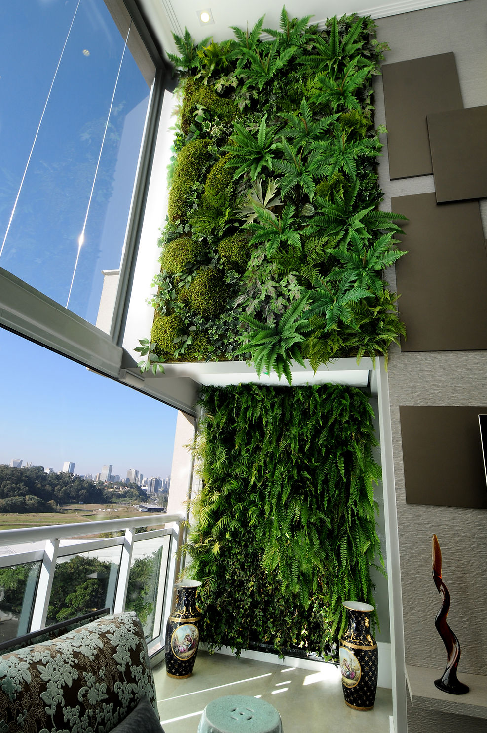 Jardim Vertical Com Samambaias