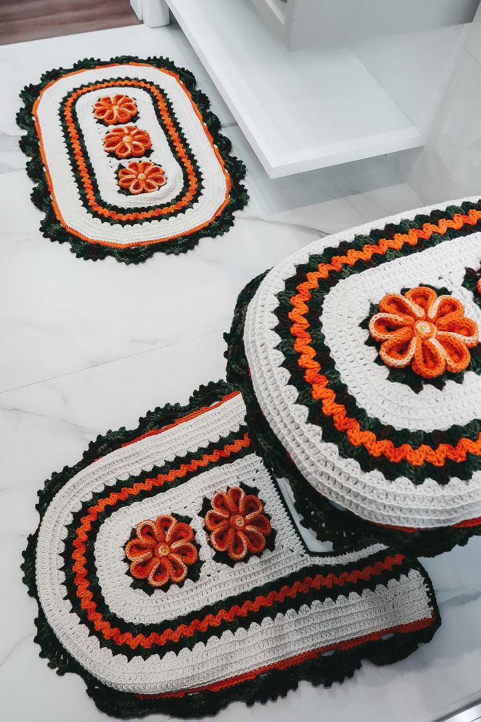 10 Modelos de Bicos de Acabamento para Tapetes de Crochê