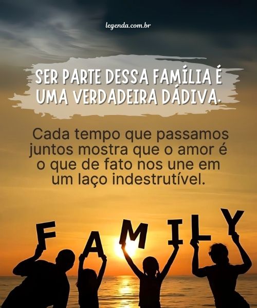 melhores legendas inspiradoras para fotos de família