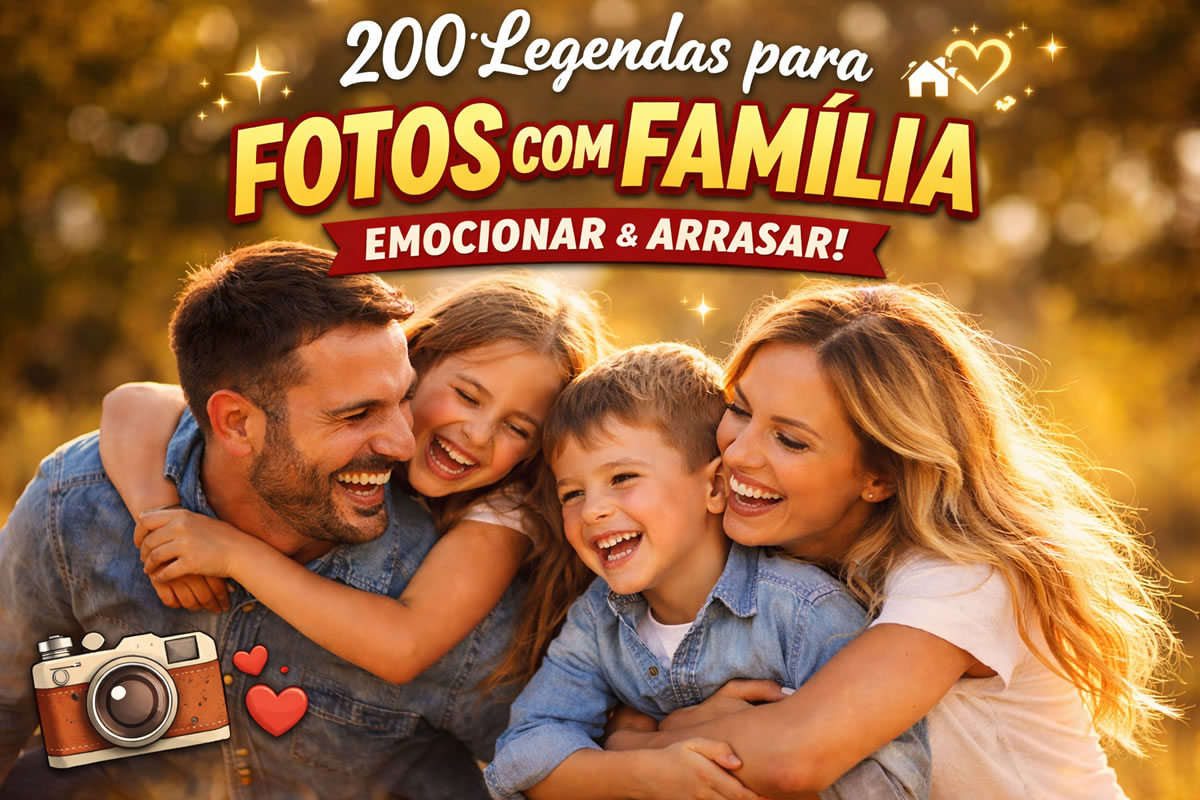 legendas de família curtas versus longas qual usar