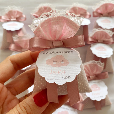 Sachê Perfumado Religioso para Páscoa: Detalhes com Mini Terço