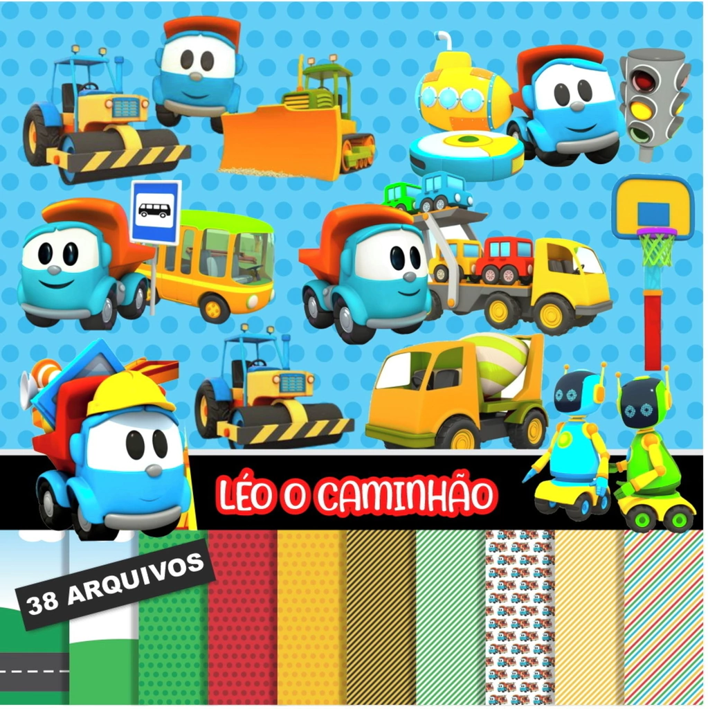 png Léo o Caminhão vs. vetores: qual a melhor opção para sua festa?