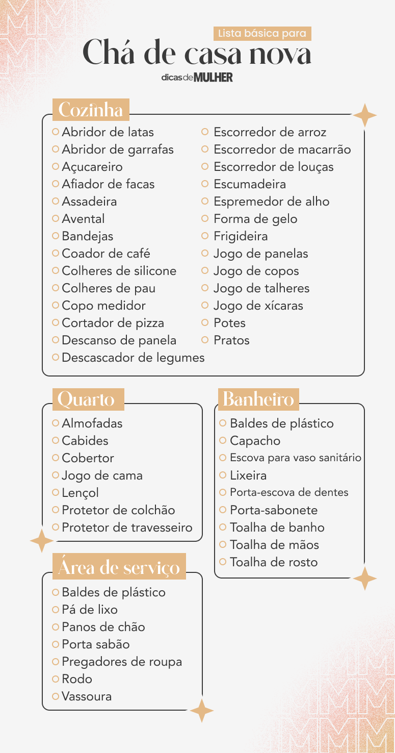 Lista De Casa Nova Completa