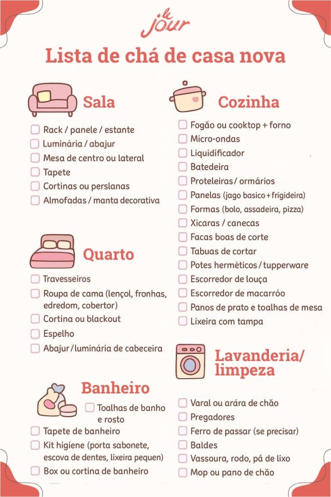 Lista De Casa Nova Completa
