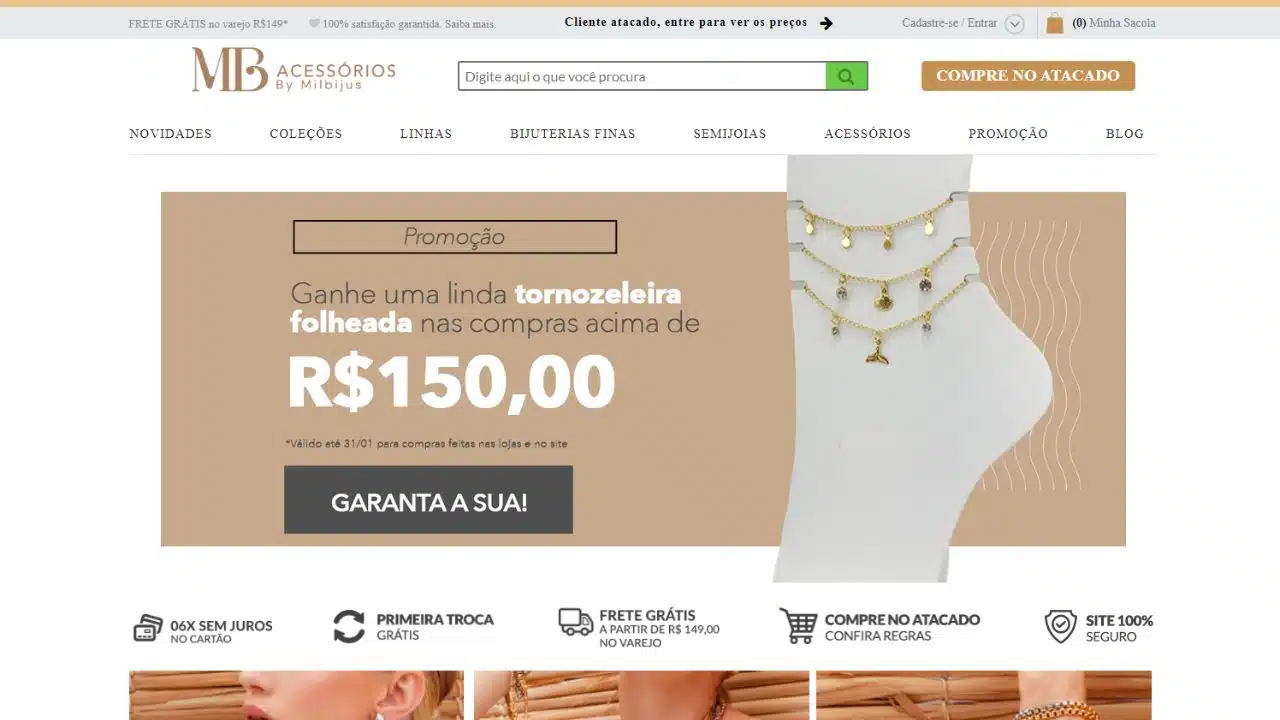 fornecedores de semijoias para revenda online