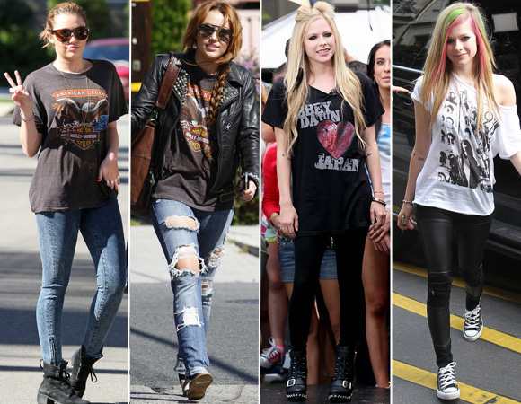 erros comuns ao montar look grunge com camiseta de banda