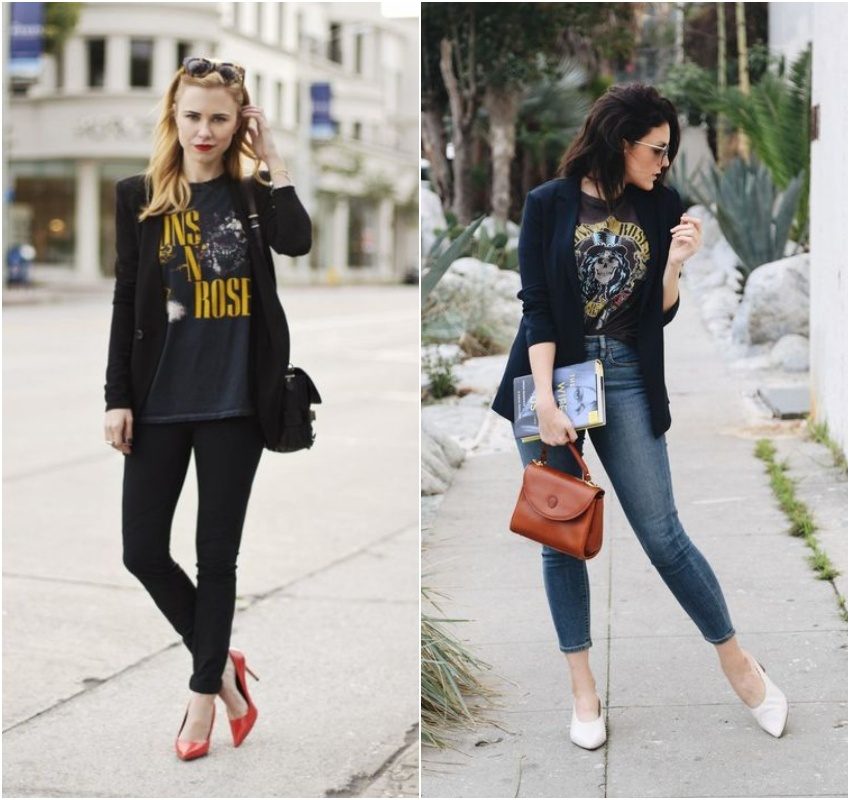 quanto custa montar um look grunge com camiseta de banda