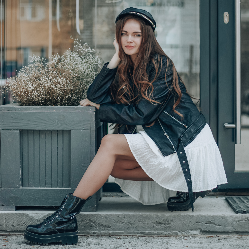 como usar coturno com meia arrastão