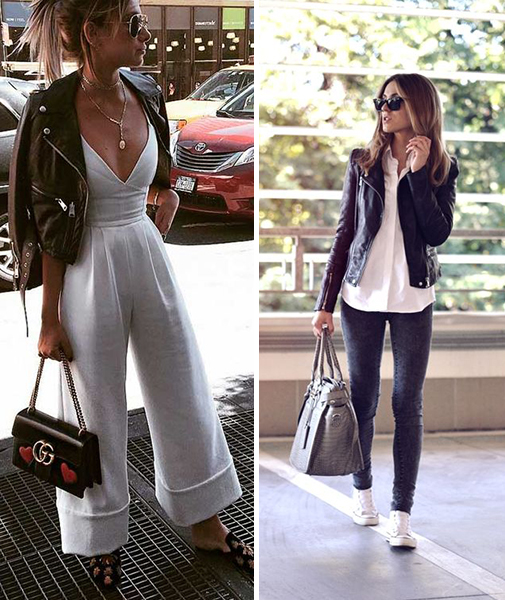 jaqueta de couro feminina preta oversized para o inverno