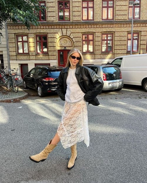 looks com saia de tule ou transparente